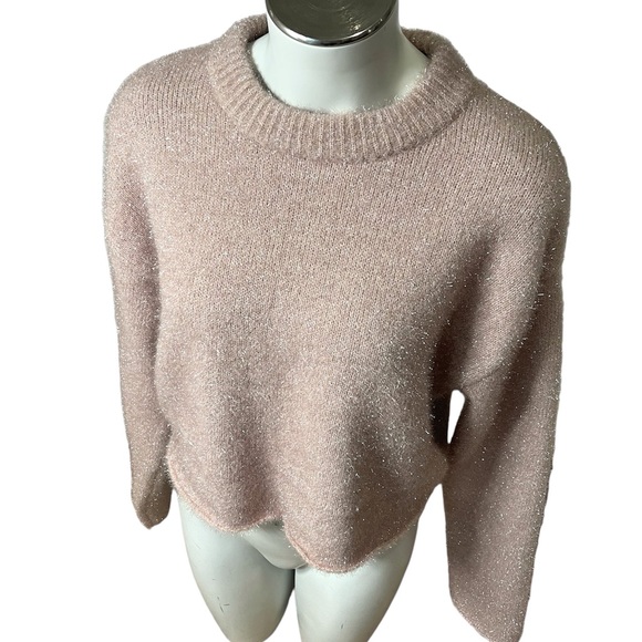 NWT H&M oversized cute sweater pink size:S - Picture 4 of 10